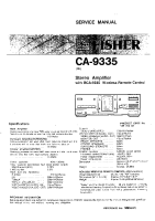 Fisher CA-9335 - Service Manual 